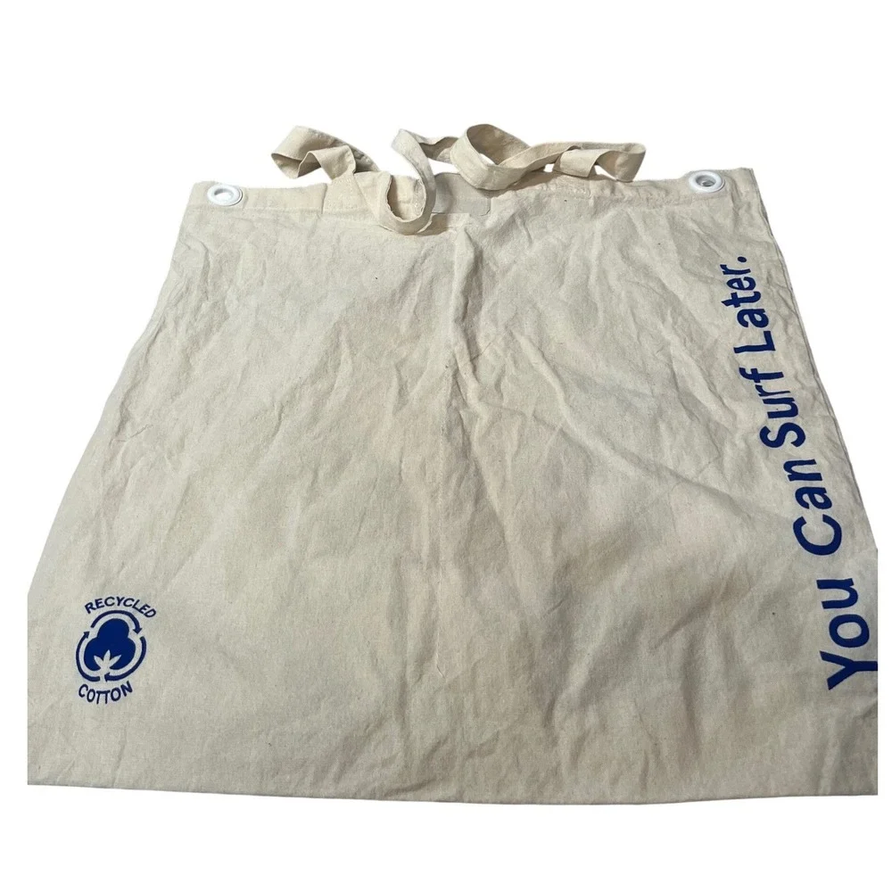 P448 Project Sustainability Canvas Tote Bag Recycled‎ Cotton You Can Surf Later